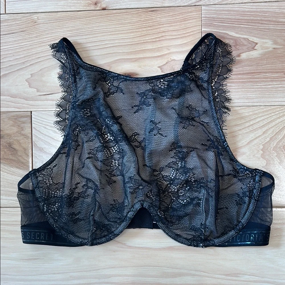 VS Lace High Neck Underwire Bra